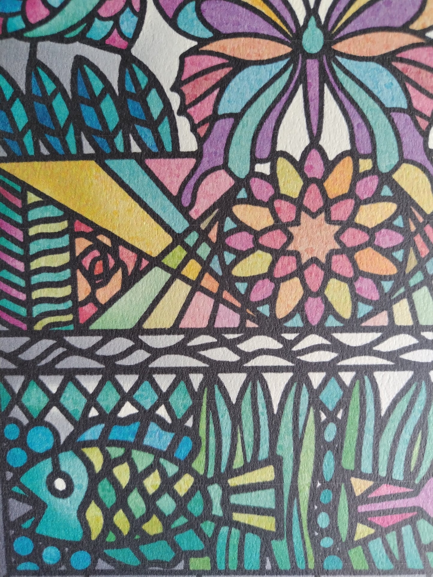 A-077【DELUXE】Stained glass アート