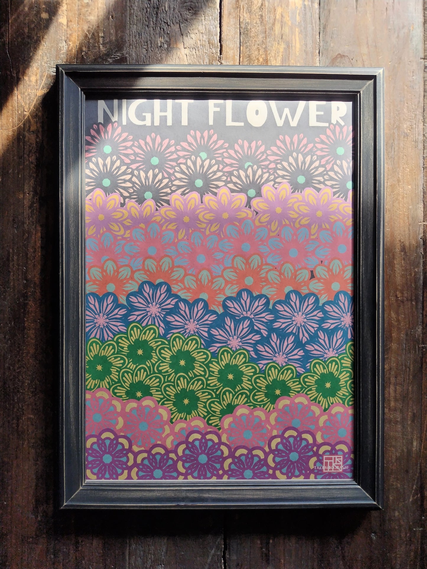 A-056【NIGHT FLOWER】アート