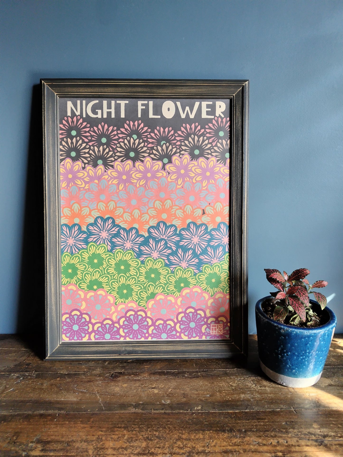 A-056【NIGHT FLOWER】アート