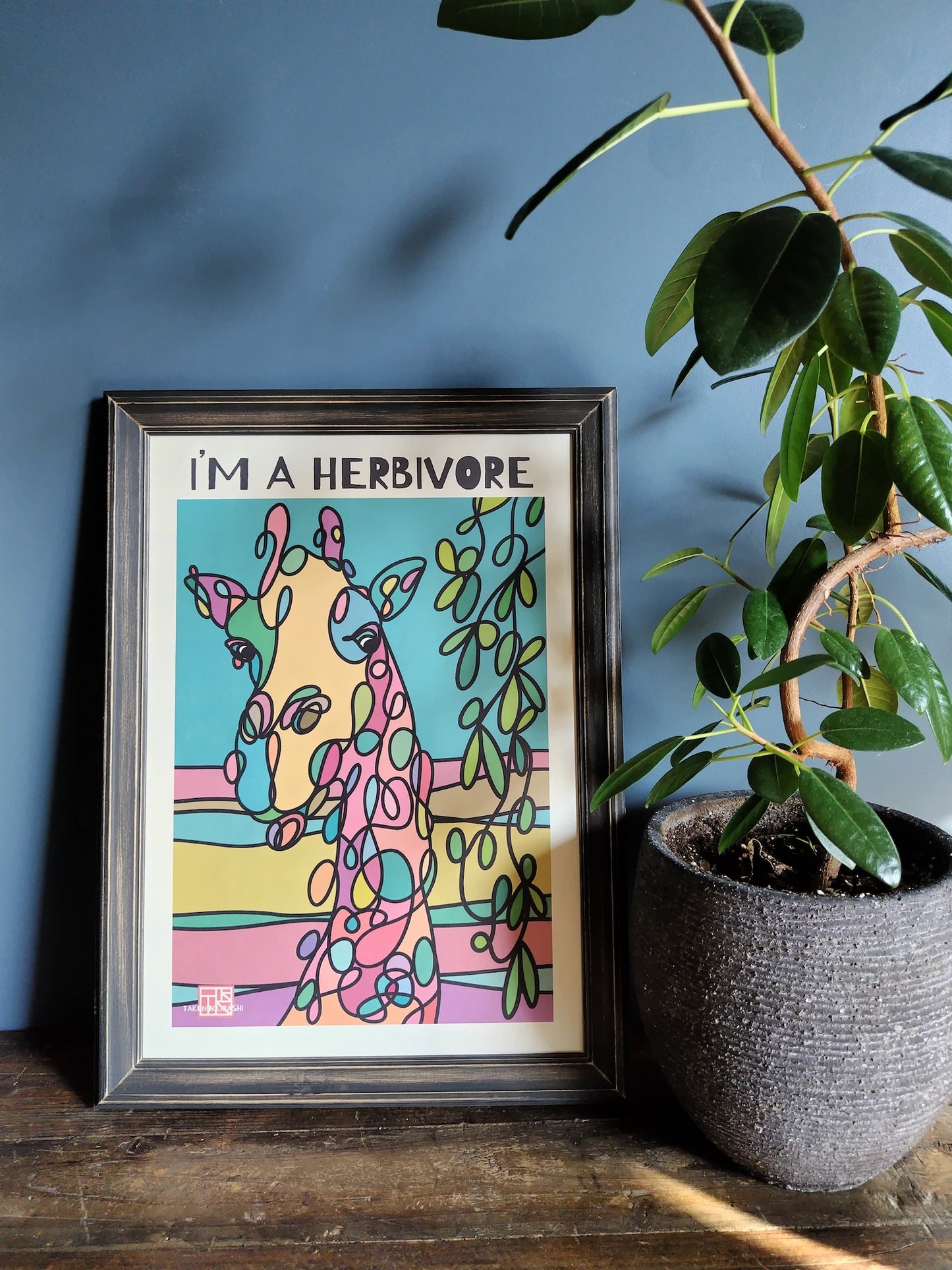 A-055【I’M A HERBIVORE】 アート