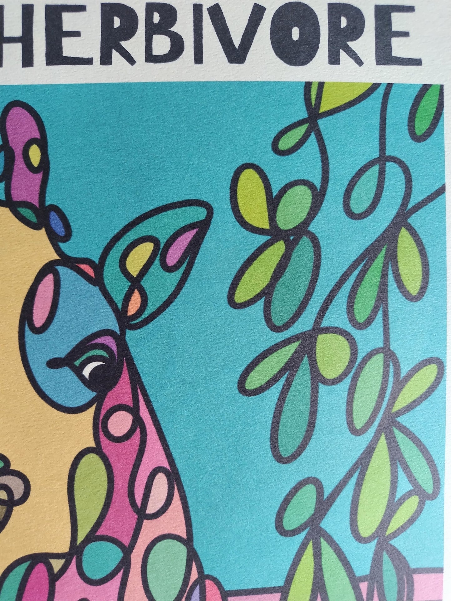 A-055【I’M A HERBIVORE】 アート