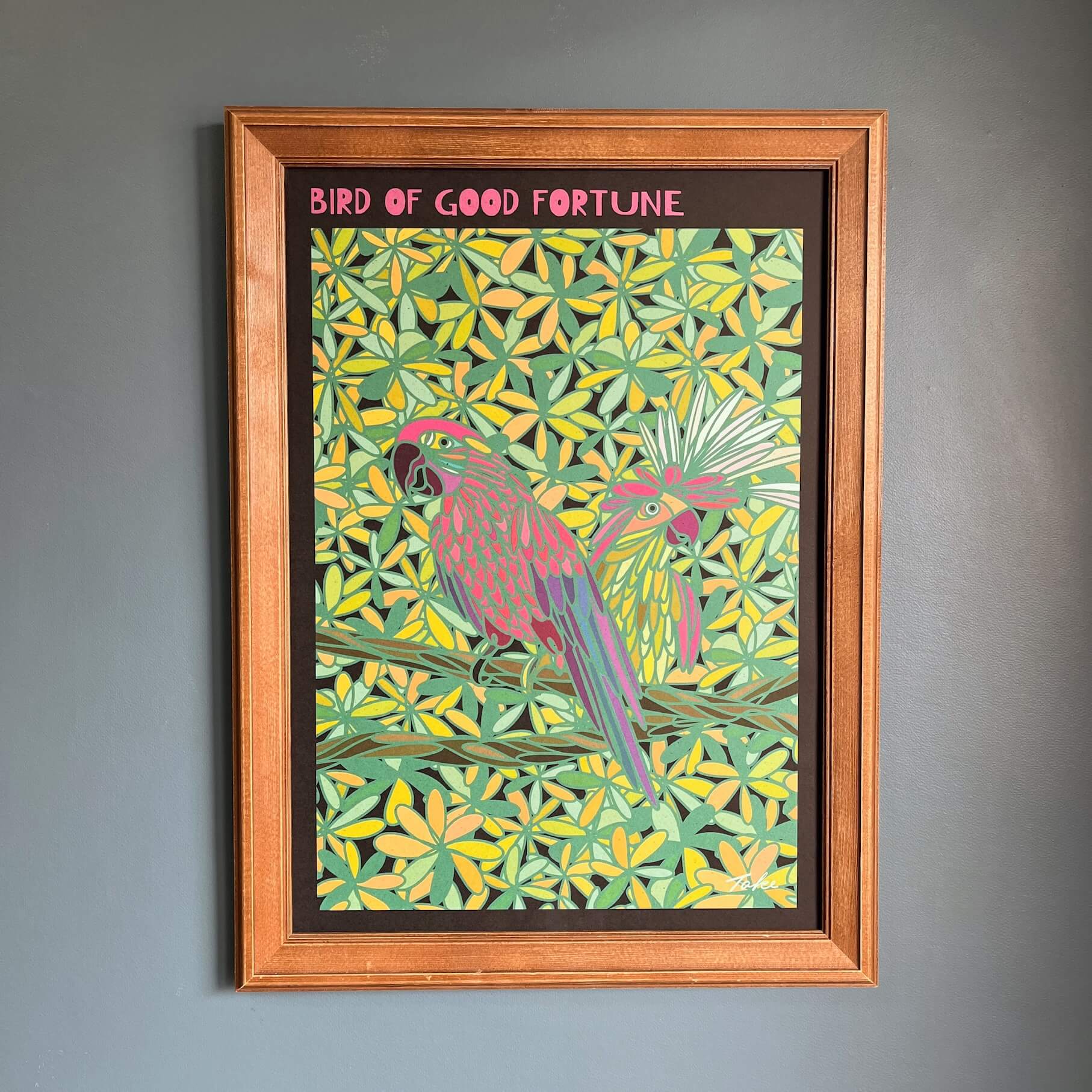 A-149【BIRD OF GOOD FORTUNE】 デザインアート – TAKENOKURASHI