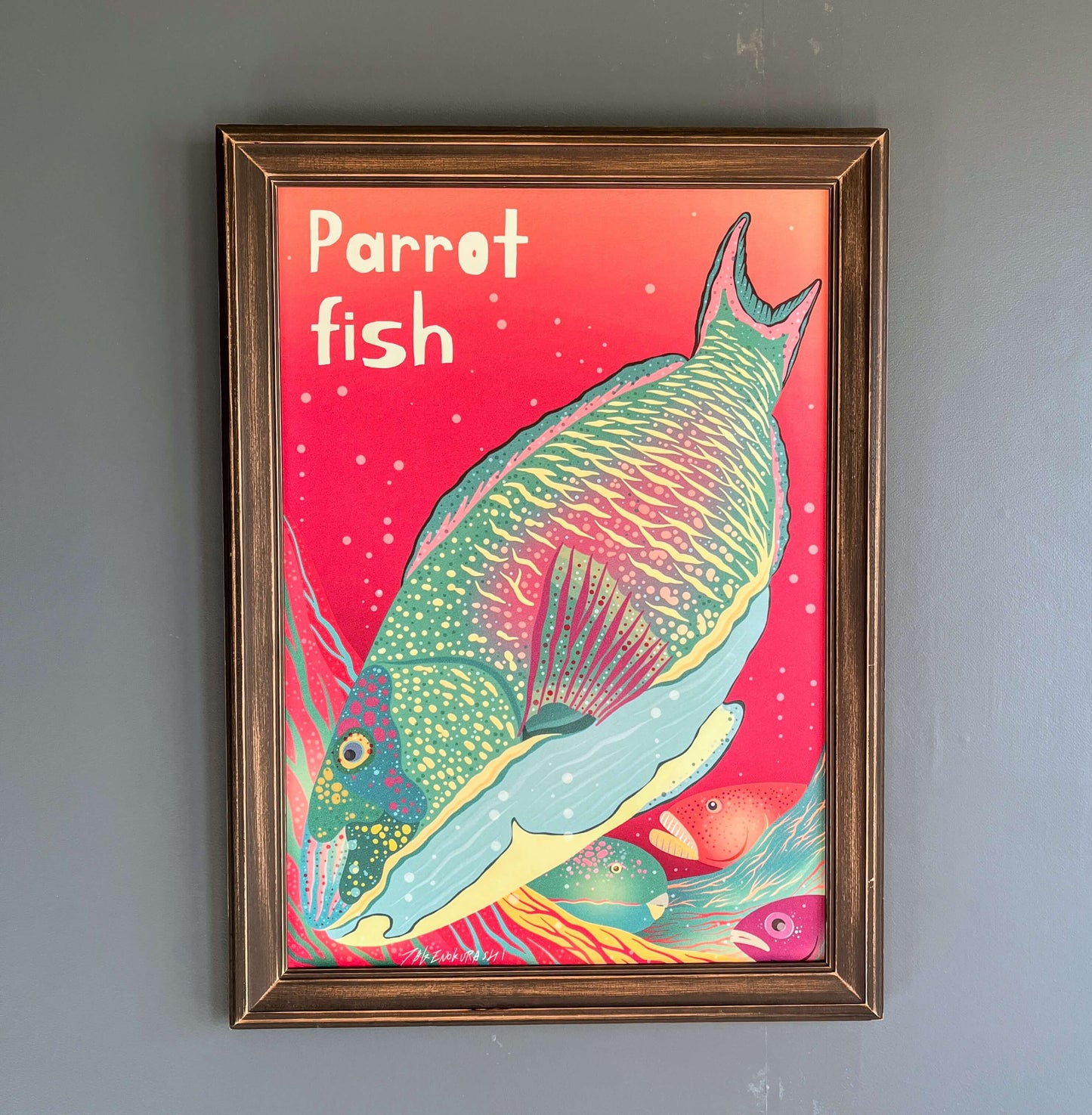 A-005【Parrot fish】 デザインアート