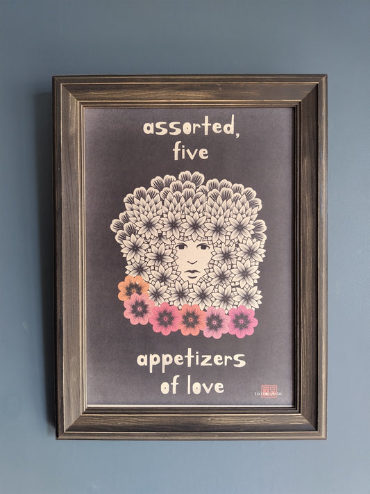 A-106【assorted five appetizers of love】アート