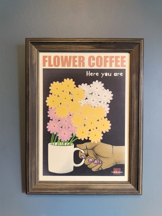 A-071【FLOWER COFFEE】アート