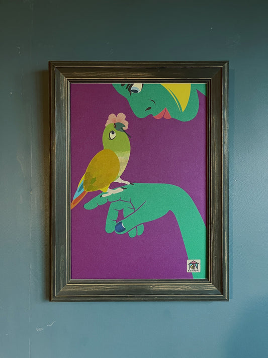 A-008【MY PARAKEET】アート