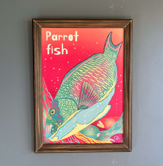 A-005【Parrot fish】 デザインアート